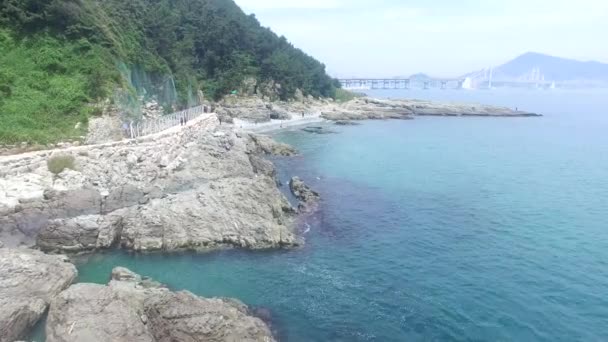 Εναέρια Θέα Του Πάρκου Μπουσάν Νότιος Κορέα Ασία — Αρχείο Βίντεο