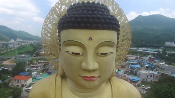 Widok Lotu Ptaka Hongbeopsa Temple Busan Korea Południowa Azja — Wideo stockowe