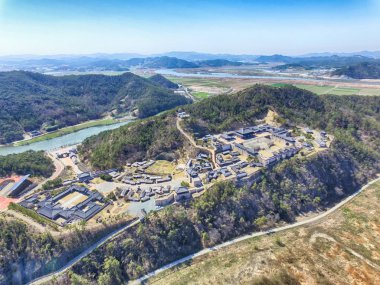Aerial View of Naju Image Theme Park , Naju, Jeonnam, South Korea, Asia clipart
