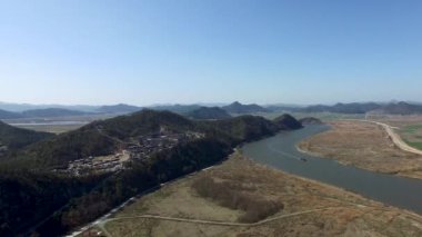 Naju Image Tema Parkı Havadan Görünümü , Naju, Jeonnam, Güney Kore, Asya