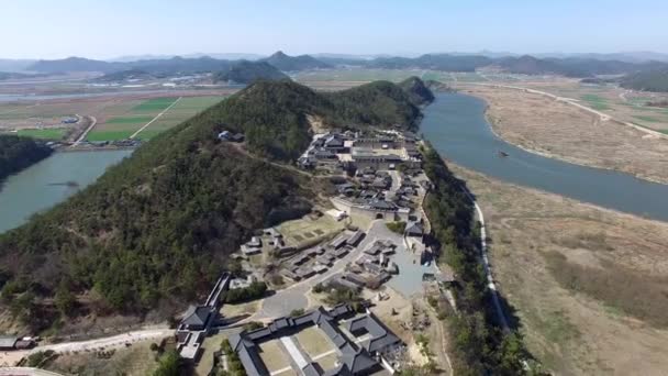 Naju Image Tema Parkı Havadan Görünümü Naju Jeonnam Güney Kore — Stok video