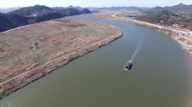 Hangpo Dotbae in Yeongsan nehri, Naju, Jeonnam, Güney Kore, Asya.
