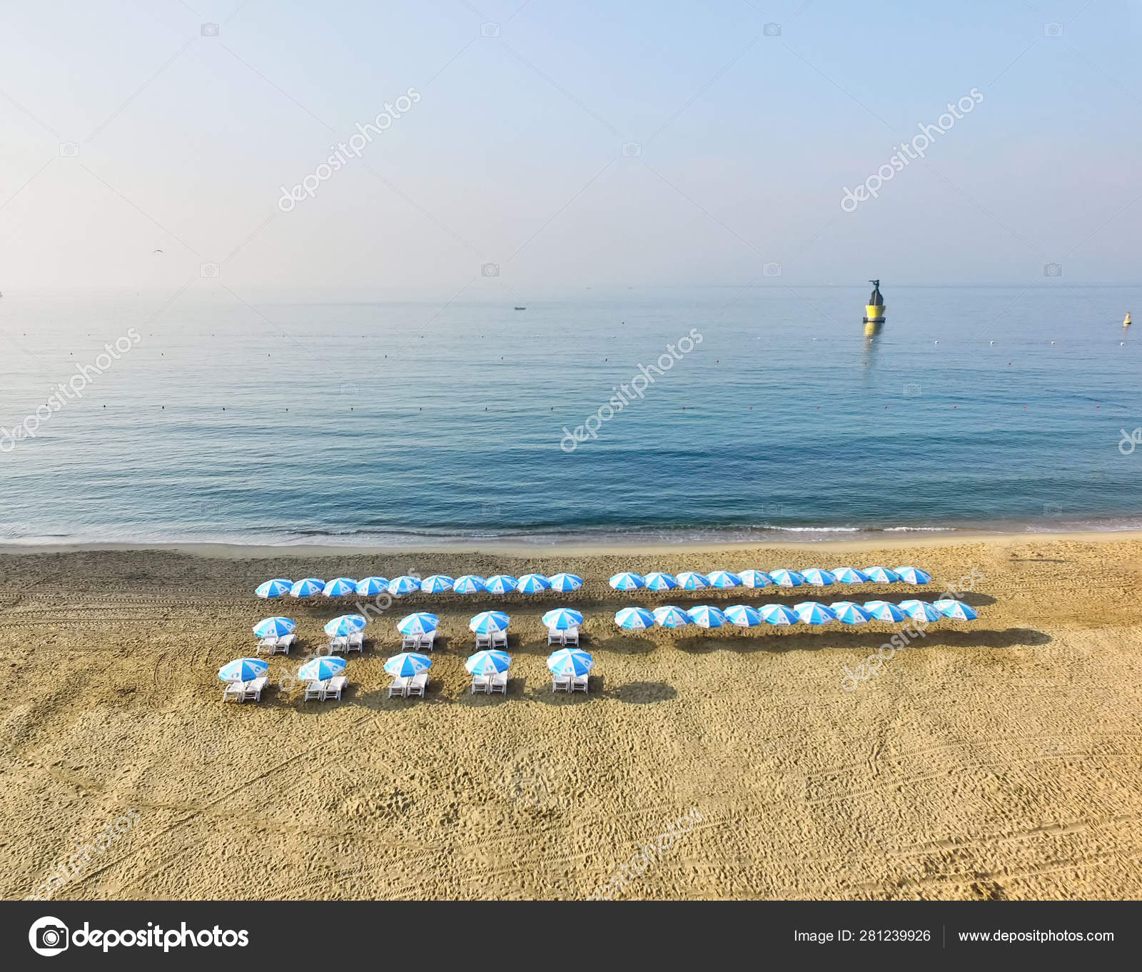 Morning Of Summer Haeundae Beach Busan South Korea Asia