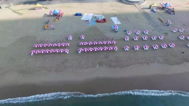 Poranek Letnich Haeundae Beach Busan Korea Południowa Azja — Wideo stockowe