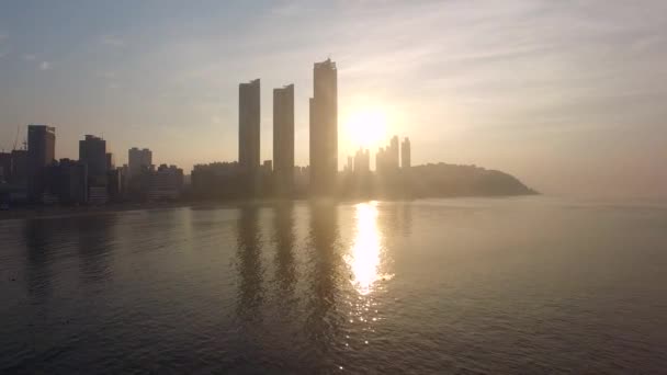 Pomnik Haeundae Beach Busan Korea Południowa Azja — Wideo stockowe