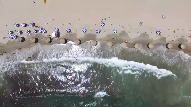 Güneşli Yaz Gwangalli Beach Aeril Görünümü Busan Güney Kore Asya — Stok video