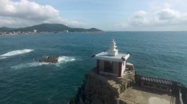 Orangdae Park Havadan Görünümü, jeonggwan, Gijang, Busan, Güney Kore, Asya