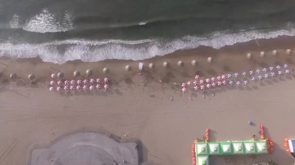 Timelapse Pochmurny Poranny Lato Gwangalli Beach Busan Korea Południowa Azja — Wideo stockowe