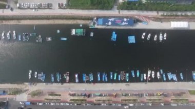 Bunezia janglim Port Janglimpogu Havadan Görünümü, Sahagu, Busan, Güney Kore, Asya.