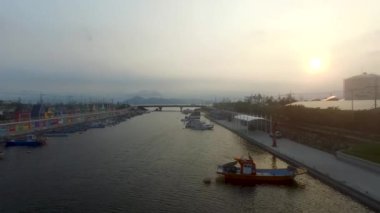 Bunezia janglim Port Janglimpogu Havadan Görünümü, Sahagu, Busan, Güney Kore, Asya.