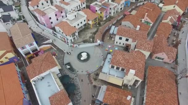 Vista Aérea Damayng Village Bosque Metasequoia Damyang Jeonnam Corea Del — Vídeo de stock