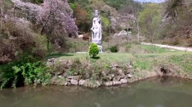 Yeondongsa Budist Tapınağı'nın Rakip Görünümü , Damyang, Jeonnam, Güney Kore, Asya.