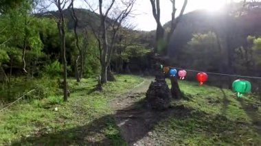 Lotus Lantern in Geumseong Mountain, Damyang, Güney Kore, Asya.