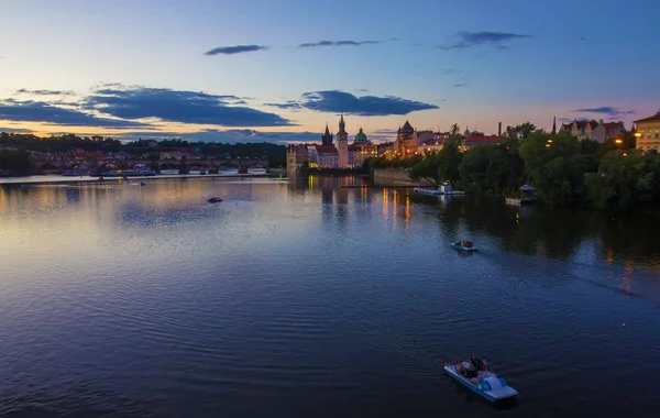 Krásný večer v Praze, Čeština — Stock fotografie