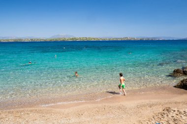 Spetses Island Yunanistan güzel plaj - Yunan Idyll !