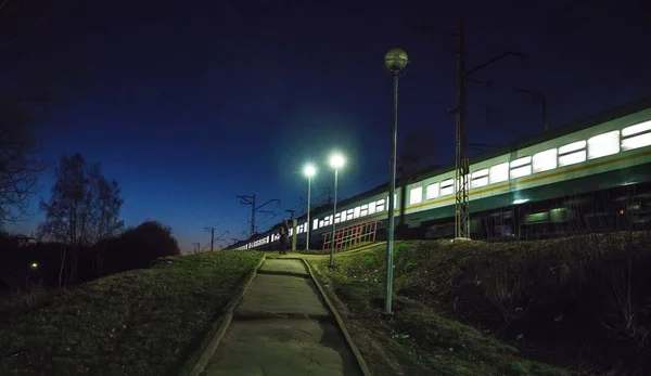 Rusya'daki yerel tren — Stok fotoğraf