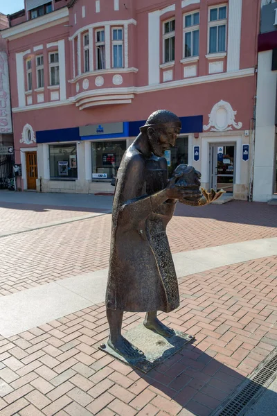 Staty Gubbe Och Fisk Varna Varna Nära Golden Sands Zalaty — Stockfoto