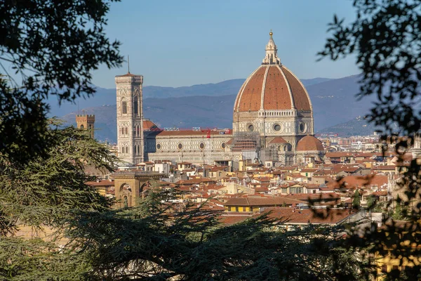 Increíble Escena Catedral Santa Maria Del Fiore Florencia Día Soleado —  Fotos de Stock