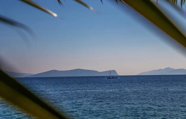 Łódka Rybacka Islnds Dokos Hydra Zachwycający Pejzaż Morski Lecie Greckich — Zdjęcie stockowe