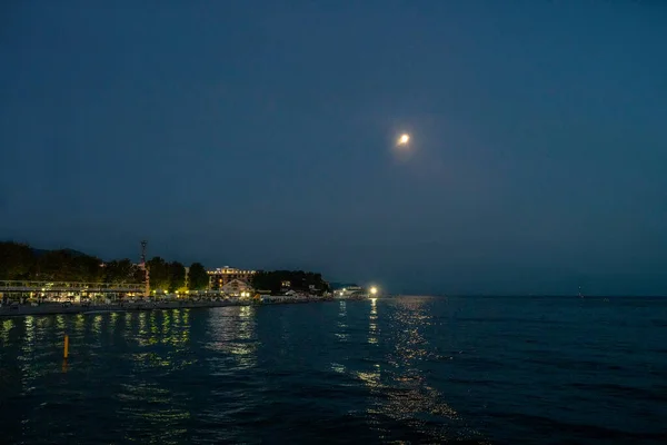 Moon Path Water Odf Black Sea Velevet Season Beginning Autumn — Stock Photo, Image