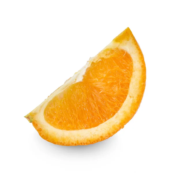Φρέσκο Πορτοκάλι Απομονωμένο Λευκό Φόντο — Φωτογραφία Αρχείου
