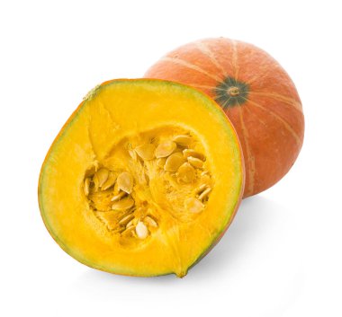 Beyaz arkaplanda kabak izole