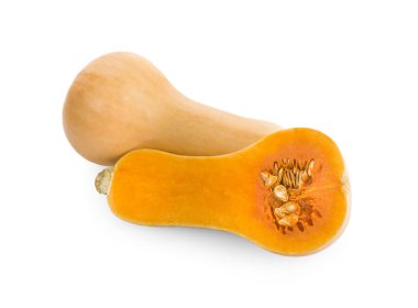 Beyaz arkaplanda izole edilmiş kabak.