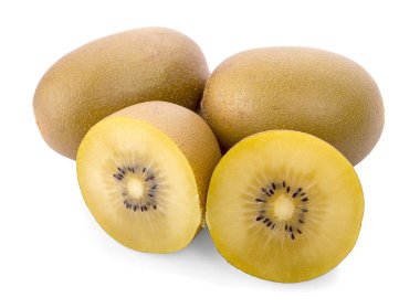 beyaz izole sarı kivi