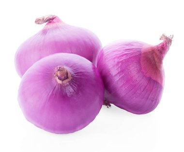 arpacık soğanları beyaz arkaplanda izole edildi