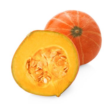 Beyaz bir arkaplanda kabak izole