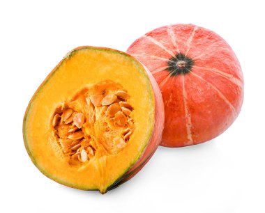 Beyaz bir arkaplanda kabak izole