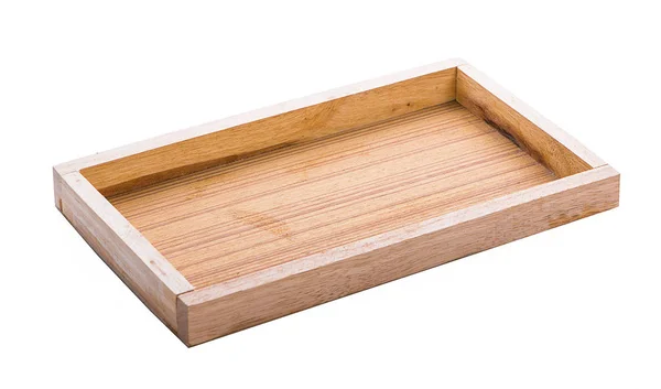 Wood Serving Tray Kitchen Wooden Tray Bread Fruit Cutting Board — Stock Photo, Image