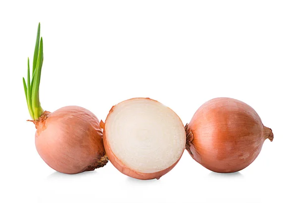 Slices Shallot Onions Cooking White Background — Stock Photo, Image