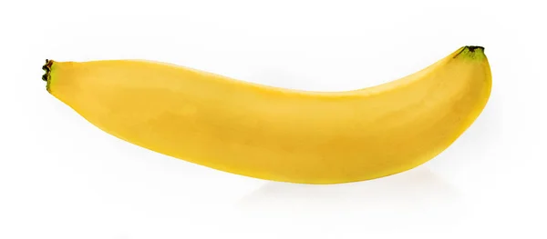 Färsk Banan Isolerad Vit Bakgrund — Stockfoto