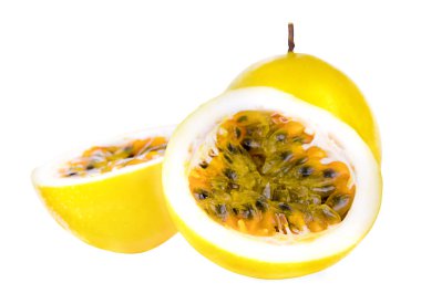 Passion fruit an isolated on withe background clipart