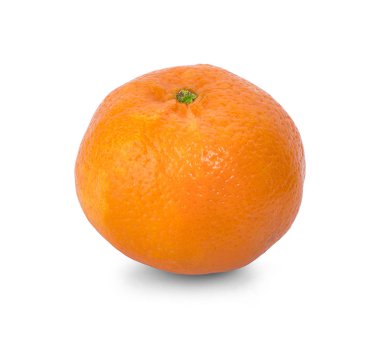 Olgun turuncu beyaz arkaplan kırpma yolu üzerinde izole