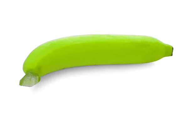 Grüne Bananen Isoliert Auf Weißem Hintergrund — Stockfoto