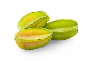 Beyaz arkaplanda yıldız elması