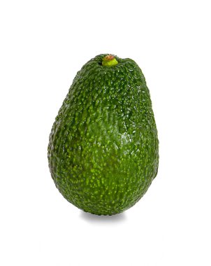 avokado beyaz arkaplanda izole edildi 