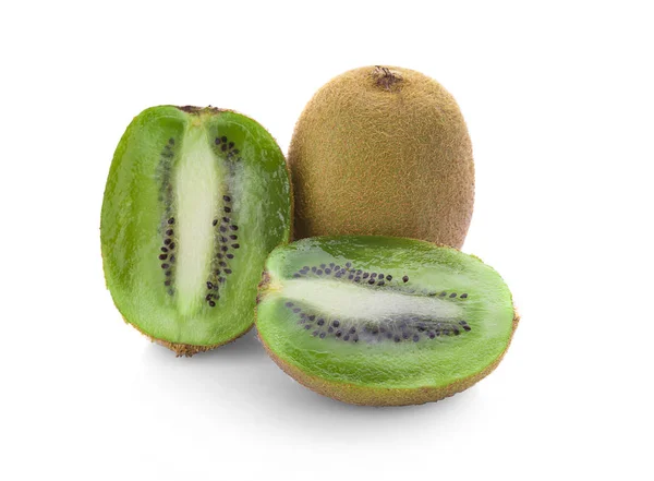 Kiwi Baru Latar Belakang Putih — Stok Foto