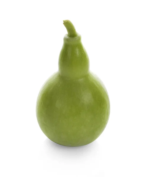 Calabash Palack Gourd Gyümölcs Izolált Fehér Alapon — Stock Fotó
