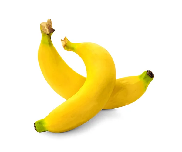 Banana Isolata Fondo Bianco — Foto Stock