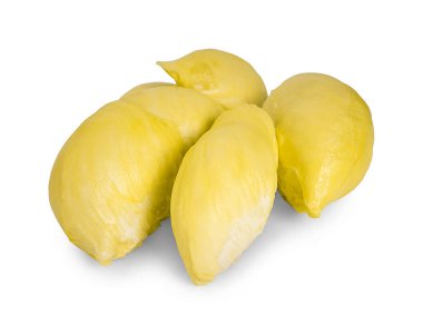 Durian beyaz arkaplanda izole edildi