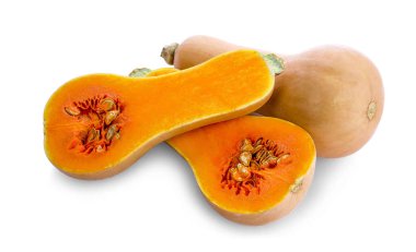 Beyaz arkaplanda izole edilmiş kabak.