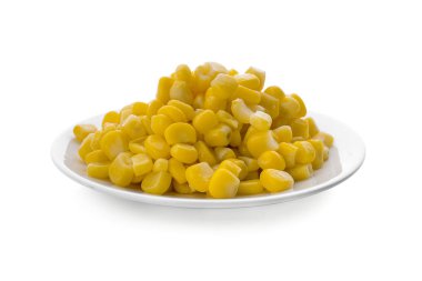 Beyaz arka plan üzerinde izole beyaz tabakta Mısır