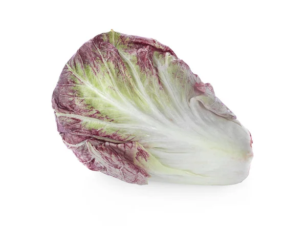 Radicchio Salade Rouge Isolée Sur Fond Blanc — Photo