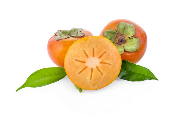 Persimmon Fruit Isolated White Background — Stock Photo, Image