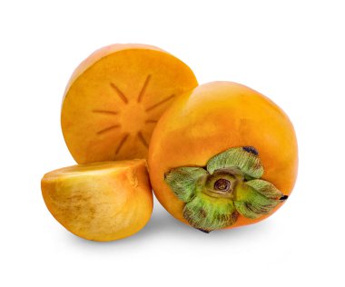 Hurma beyaz arkaplanda izole edildi