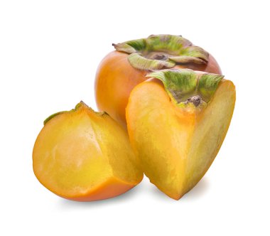 Hurma beyaz arkaplanda izole edildi