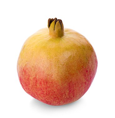 Beyaz arkaplanda izole edilmiş nar